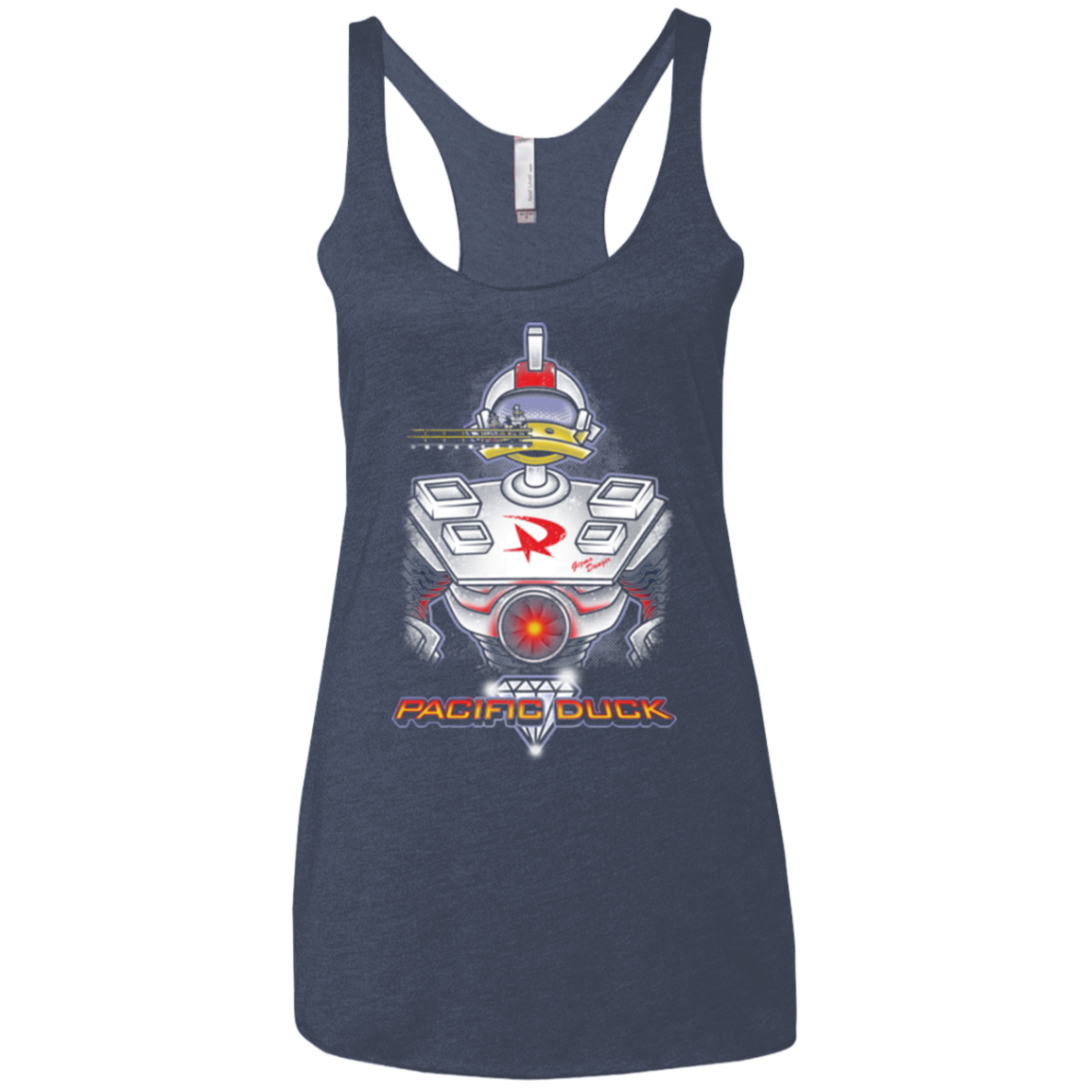 Pacific Duck Women's Triblend Racerback Tank