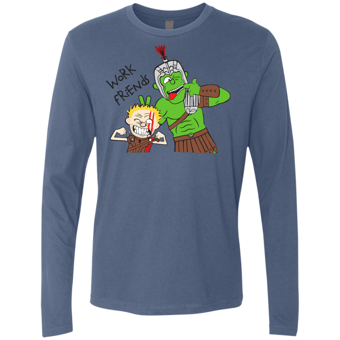 Work Friends Men's Premium Long Sleeve