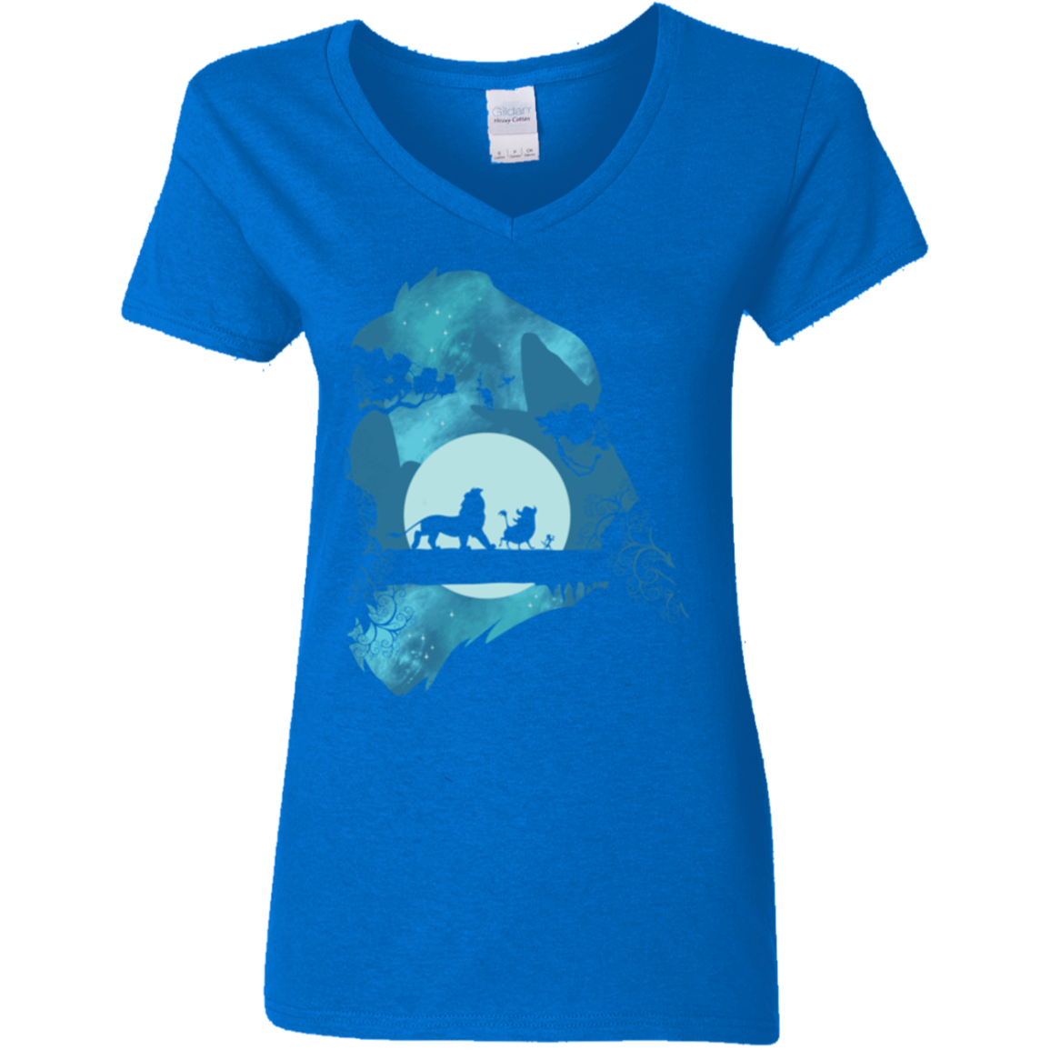 Lion Portrait Women's V-Neck T-Shirt