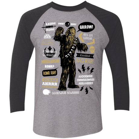 Wookie Famous Quotes Men's Triblend 3/4 Sleeve