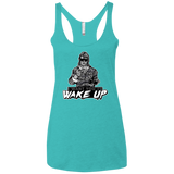 Wake Up Women's Triblend Racerback Tank