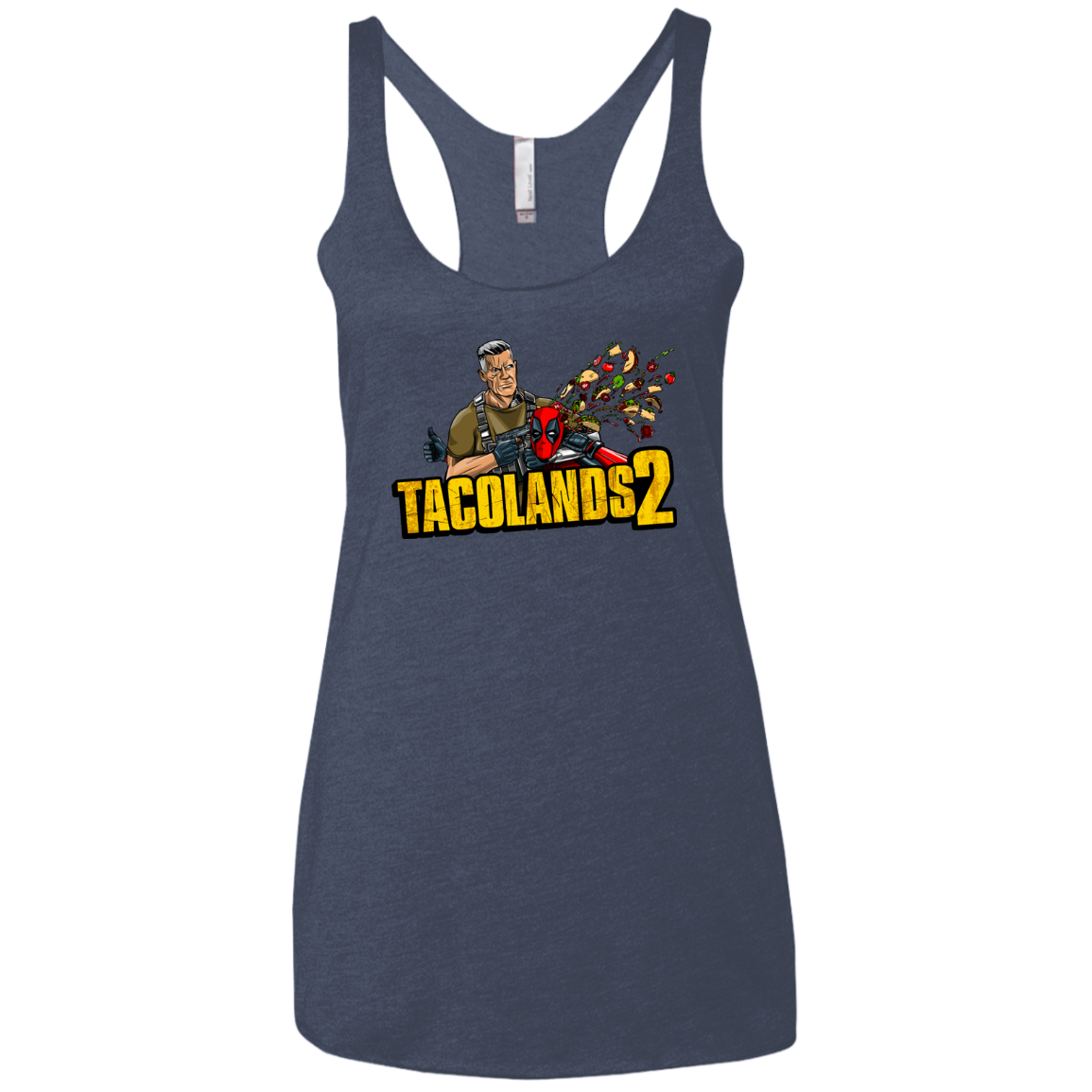 TACOLANDS 2 Women's Triblend Racerback Tank