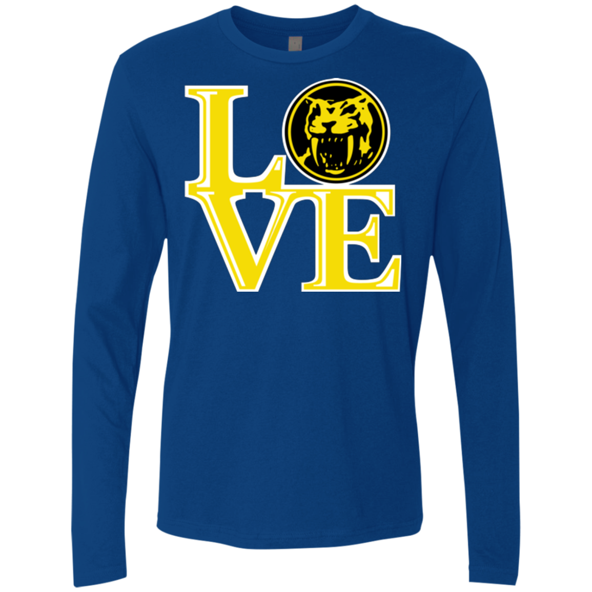 Yellow Ranger LOVE Men's Premium Long Sleeve