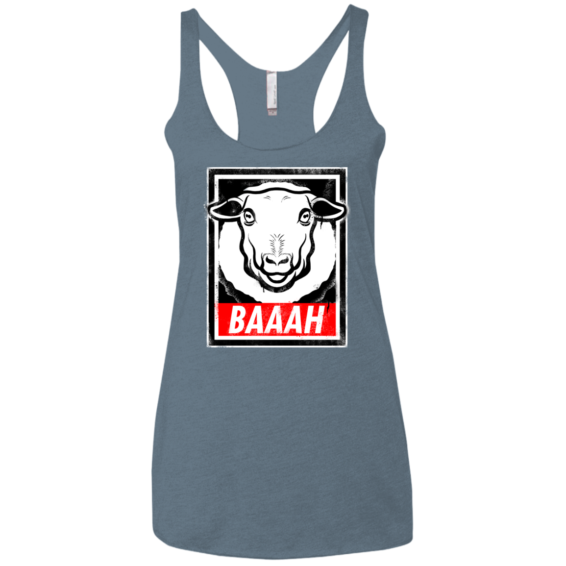 BAAAH Women's Triblend Racerback Tank