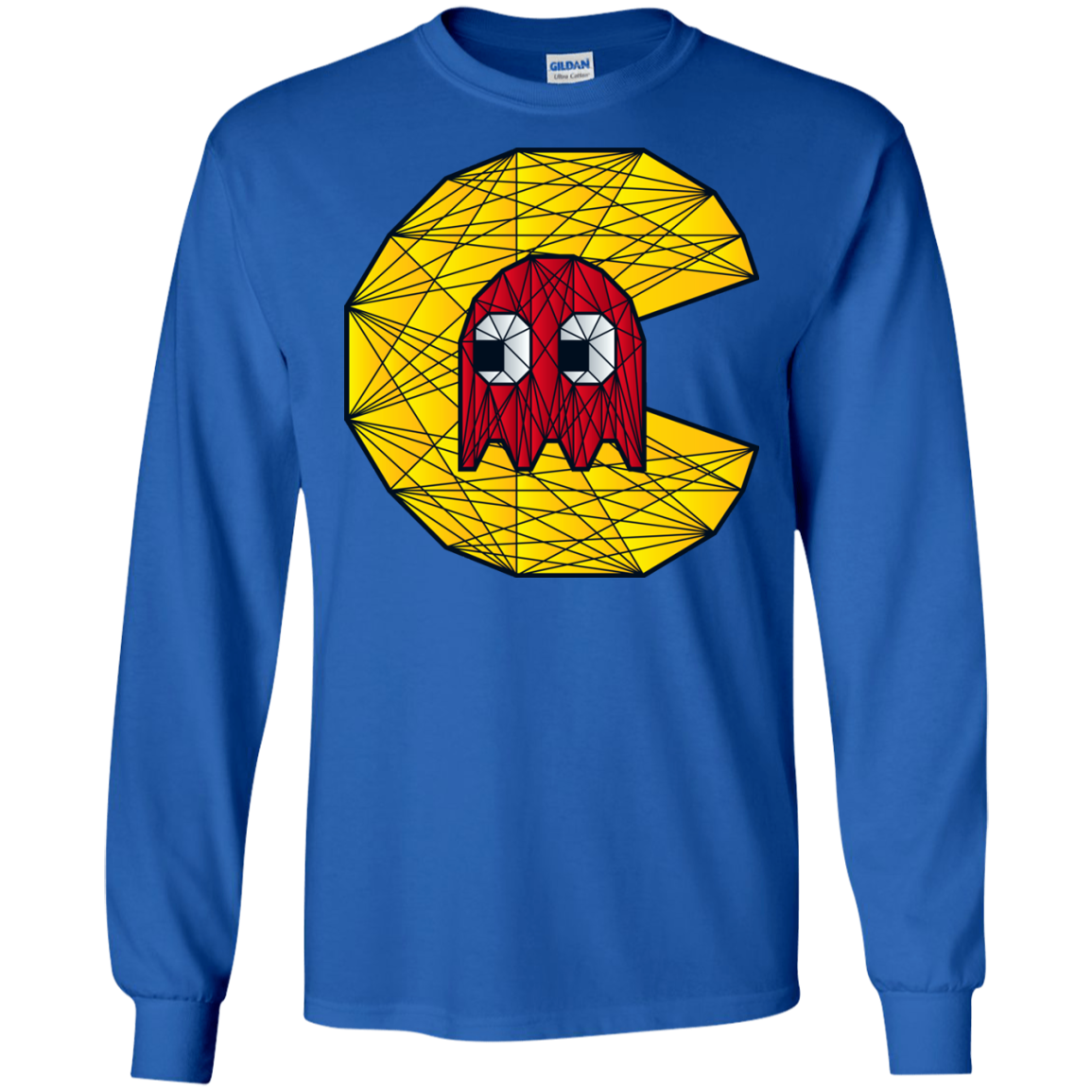 Poly Pac Man Men's Long Sleeve T-Shirt