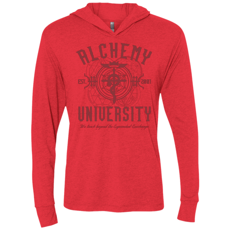 Alchemy University Triblend Long Sleeve Hoodie Tee