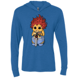 Thunder Kitty Triblend Long Sleeve Hoodie Tee