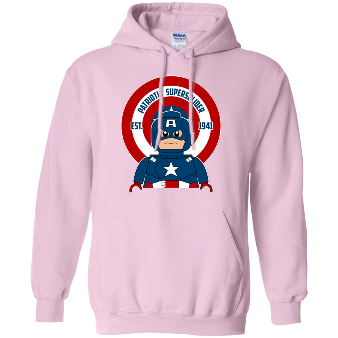 Patriotic Supersoldier Pullover Hoodie