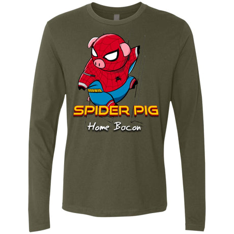 Spider Pig Build Line Men's Premium Long Sleeve