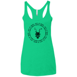 Wake up Wimido Women's Triblend Racerback Tank