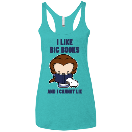 I Like Big Books Women's Triblend Racerback Tank