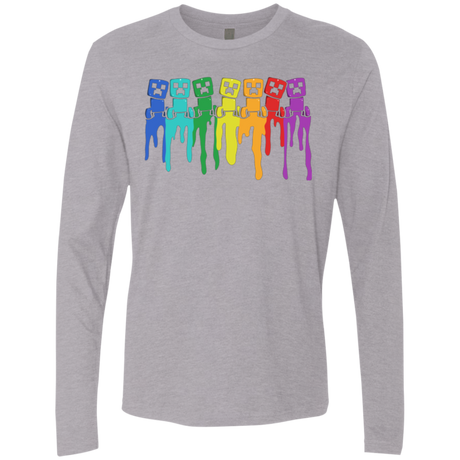 Rainbow Creeps Men's Premium Long Sleeve