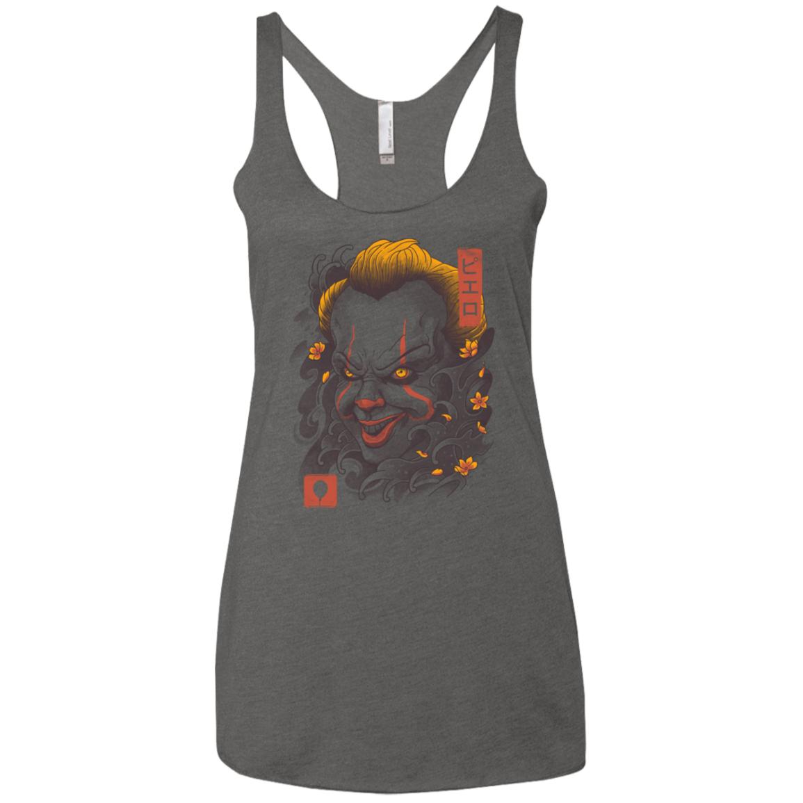 Oni Clown Mask Women's Triblend Racerback Tank