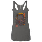 Oni Clown Mask Women's Triblend Racerback Tank