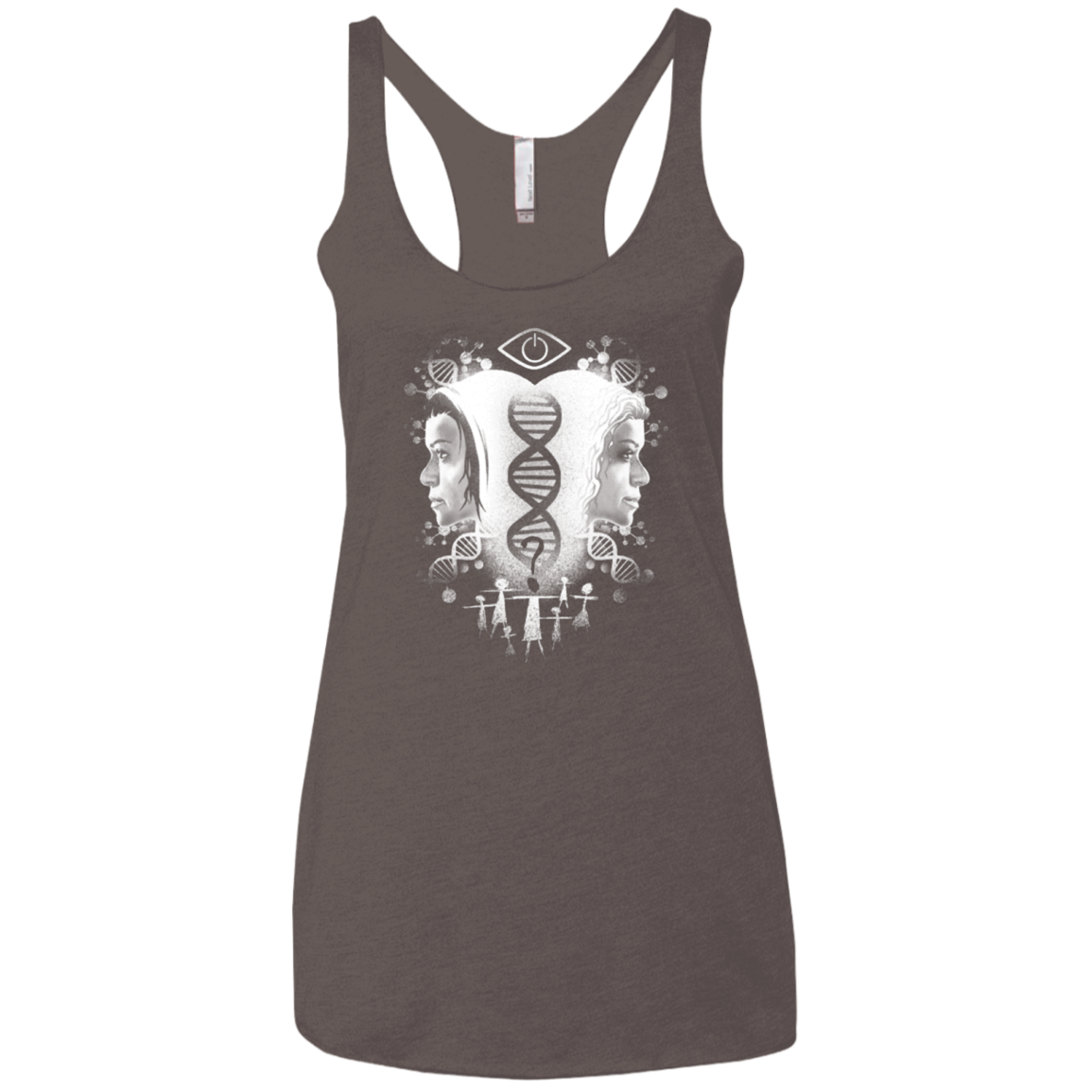 Who Am I Women's Triblend Racerback Tank