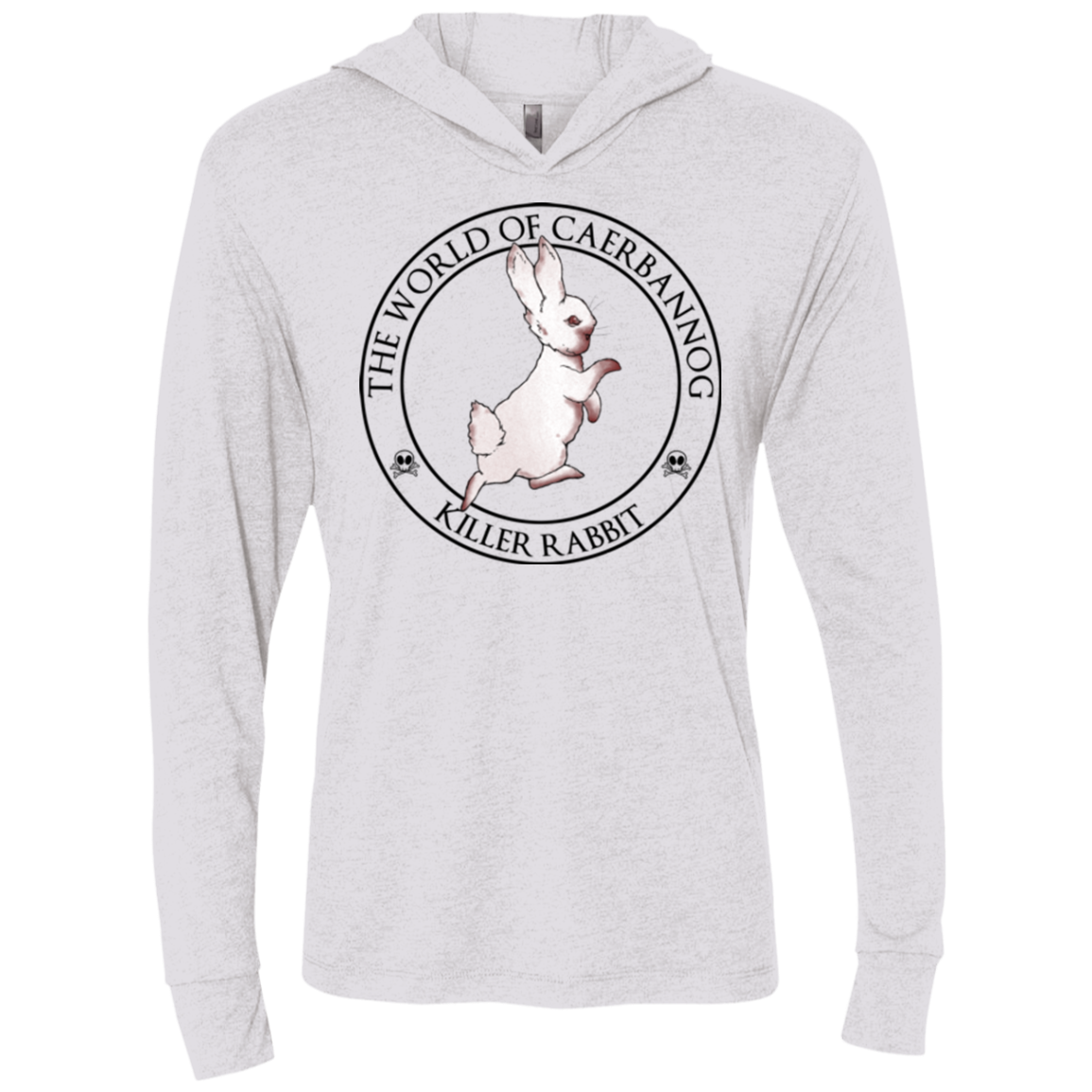 Killer Bunny Triblend Long Sleeve Hoodie Tee