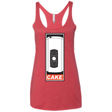 Cake is a Lie Women's Triblend Racerback Tank