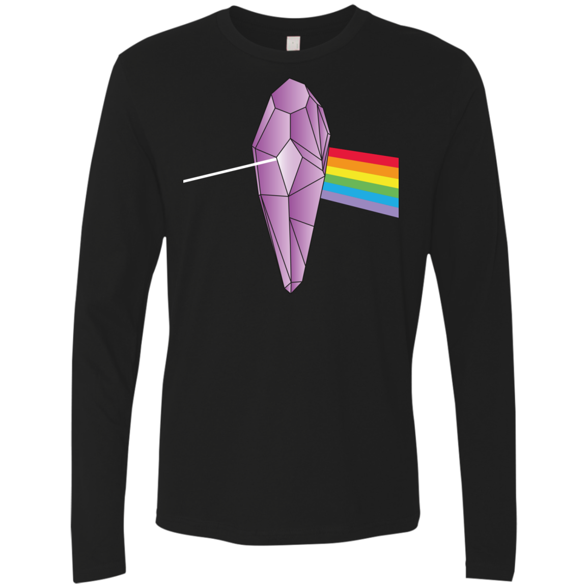 Darkside Of The Crystal Men's Premium Long Sleeve