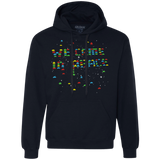 We came in peace Premium Fleece Hoodie