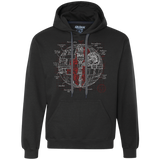 Death Star Plan Premium Fleece Hoodie