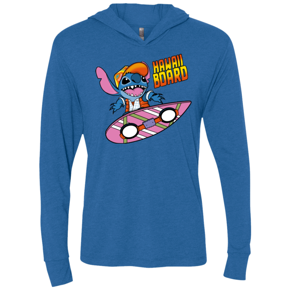 Hawaii Board Triblend Long Sleeve Hoodie Tee