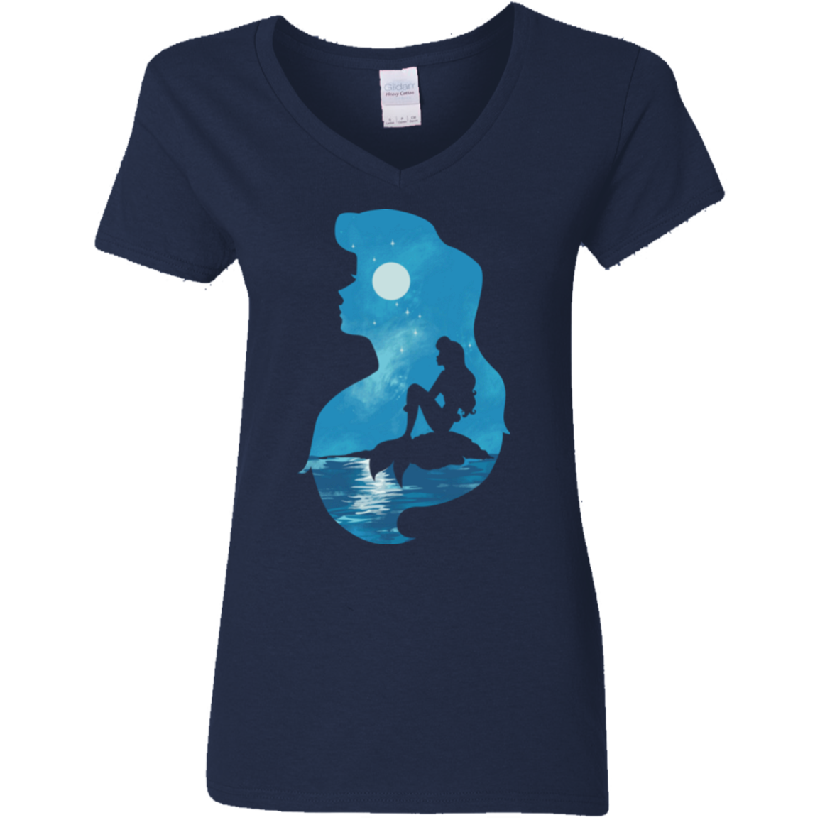 Mermaid Portrait Women's V-Neck T-Shirt