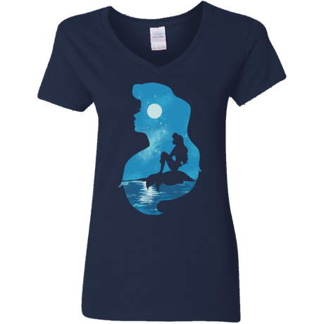 Mermaid Portrait Women's V-Neck T-Shirt