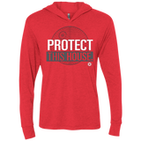 Protect This House Triblend Long Sleeve Hoodie Tee