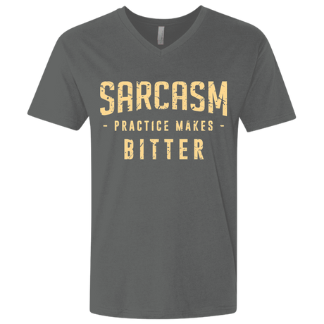 PRACTICE MAKES BITTER Men's Premium V-Neck