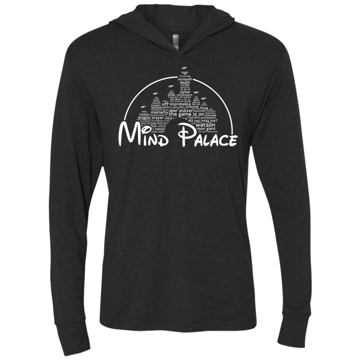 Mind Palace Triblend Long Sleeve Hoodie Tee