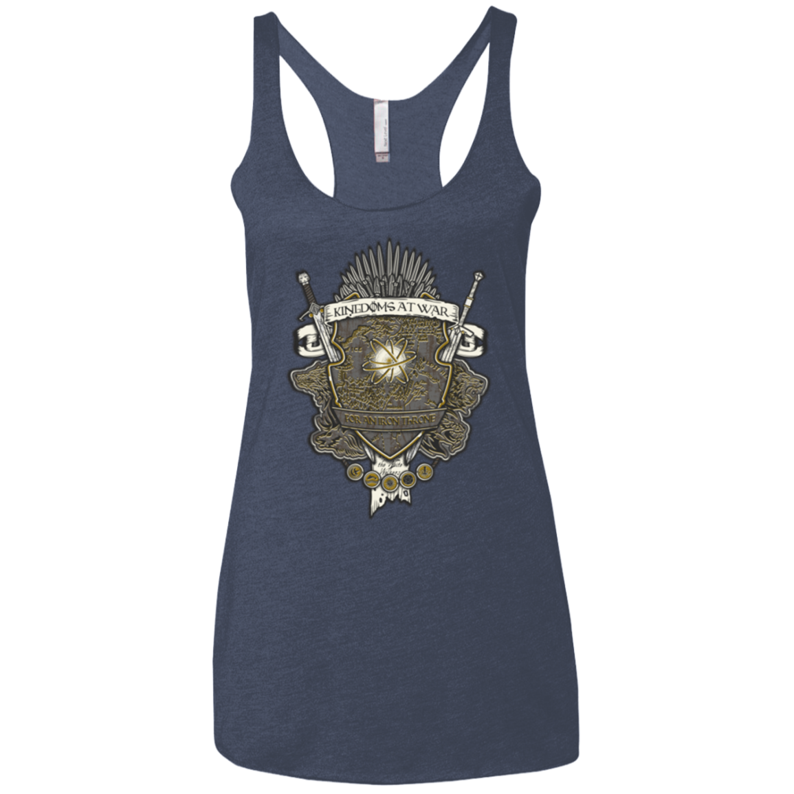 Crest of Thrones Women's Triblend Racerback Tank