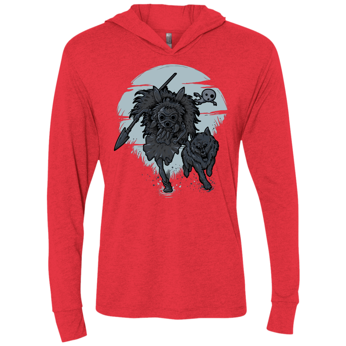 The Princess Triblend Long Sleeve Hoodie Tee