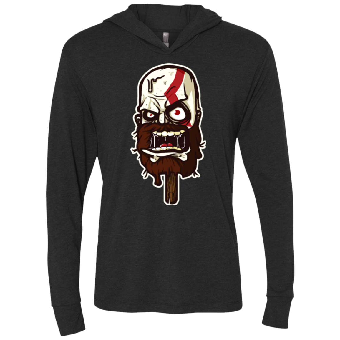 Greek Ice Cream Triblend Long Sleeve Hoodie Tee