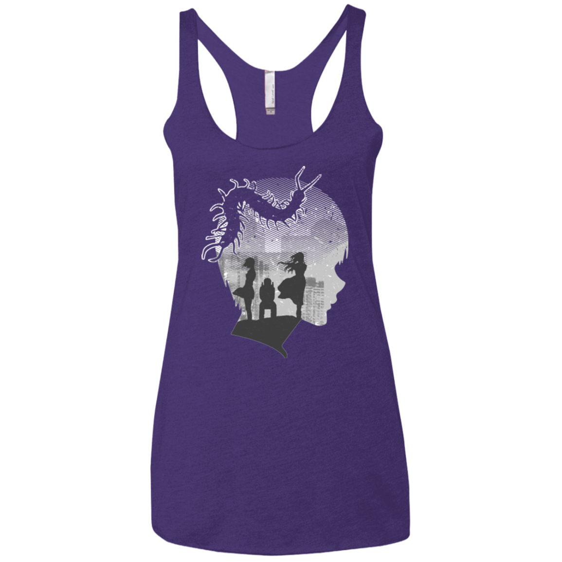 Ghoul in Tokyo Women's Triblend Racerback Tank