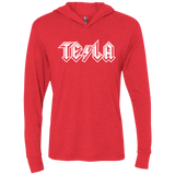 TESLA Triblend Long Sleeve Hoodie Tee