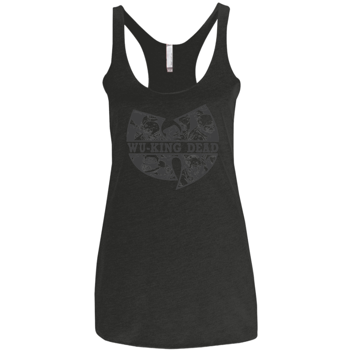 WU KING DEAD Women's Triblend Racerback Tank