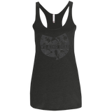 WU KING DEAD Women's Triblend Racerback Tank