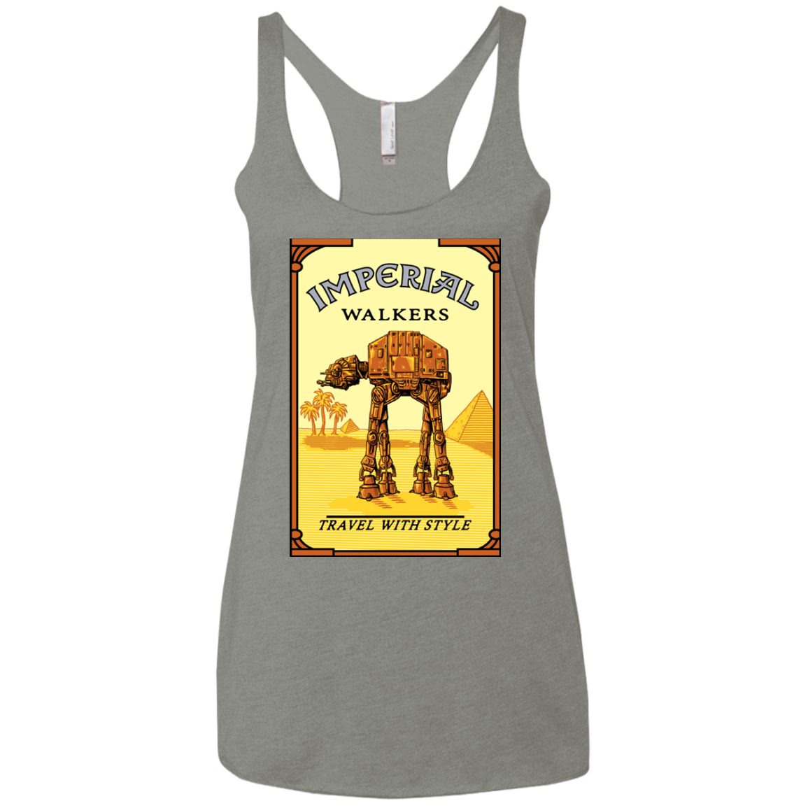 Walk Like An Egyptian Women's Triblend Racerback Tank