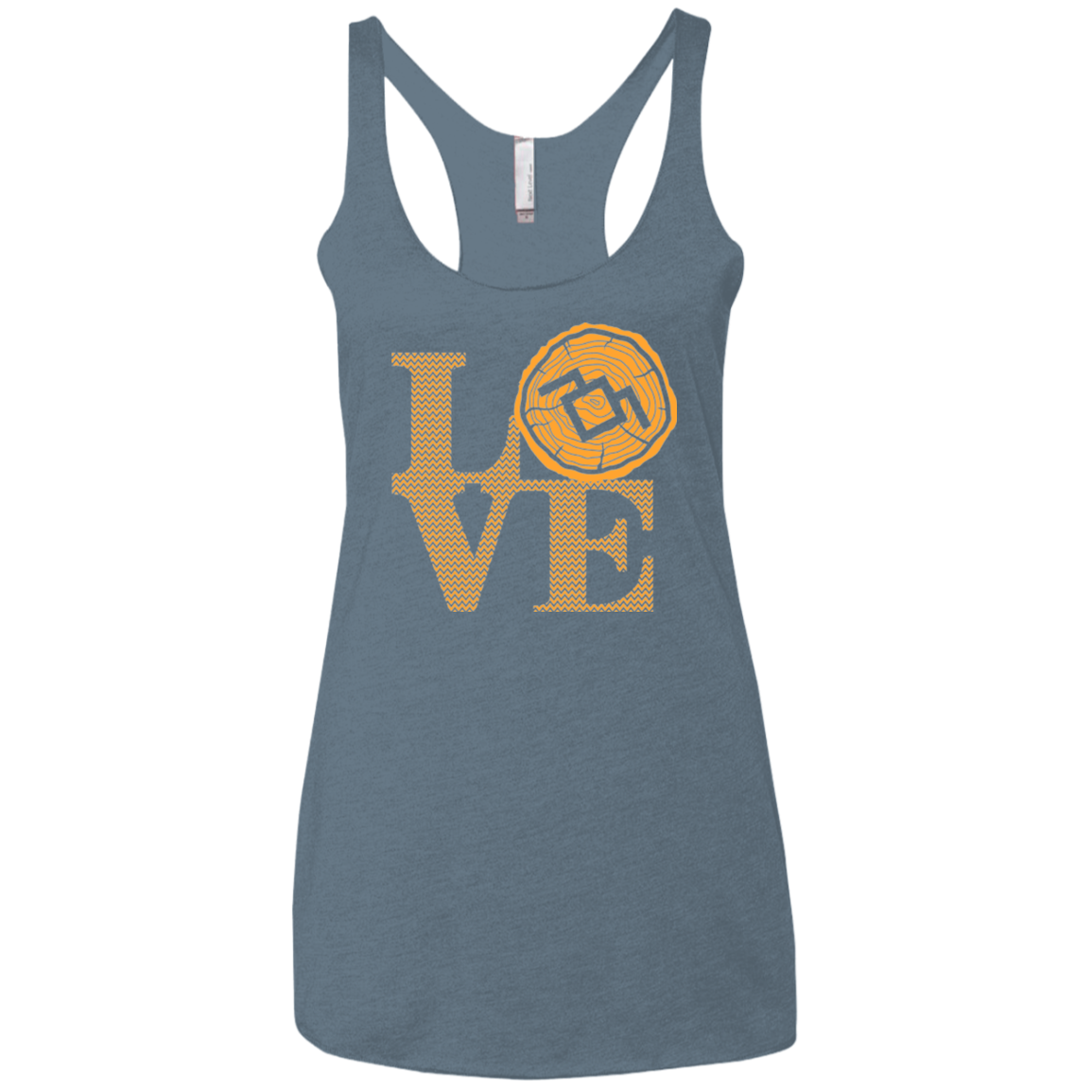 LOVE TWIN PEAKS Women's Triblend Racerback Tank