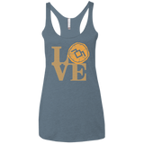 LOVE TWIN PEAKS Women's Triblend Racerback Tank
