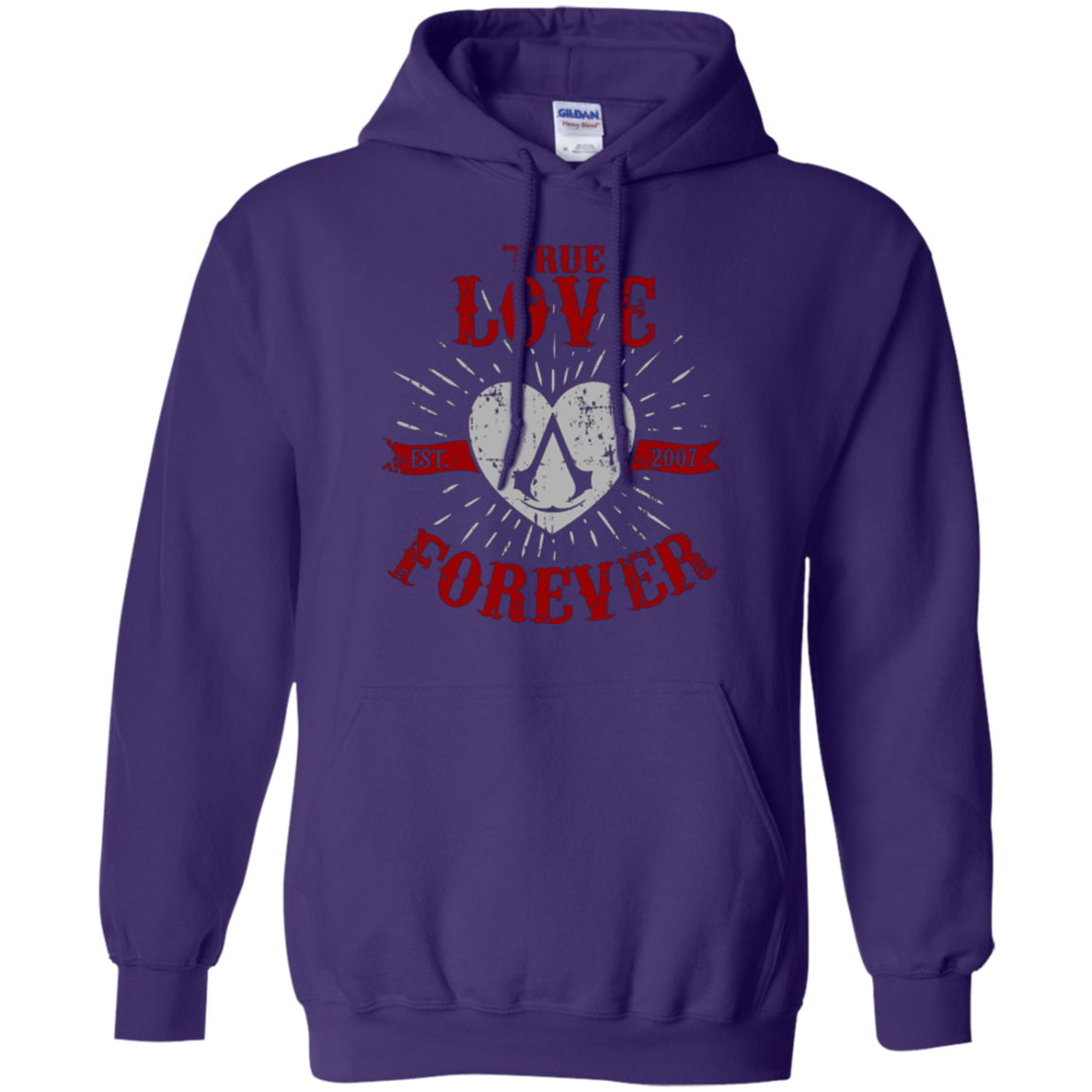 True Love Forever Assasin Pullover Hoodie