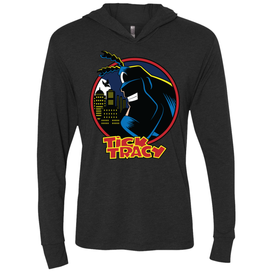 Tick Tracy Triblend Long Sleeve Hoodie Tee
