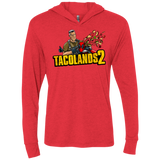TACOLANDS 2 Triblend Long Sleeve Hoodie Tee