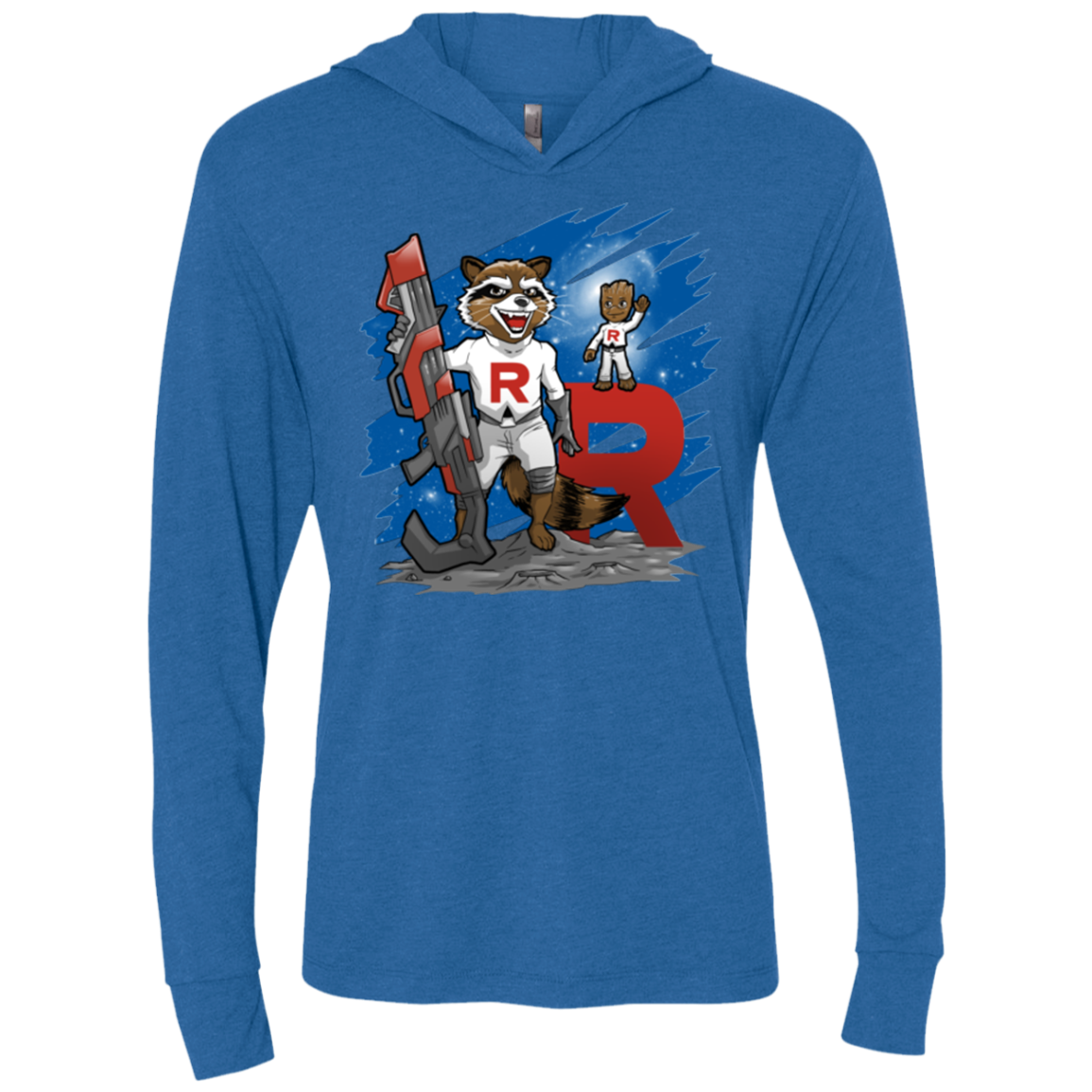 Team R Triblend Long Sleeve Hoodie Tee