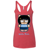 Hello Butts Women's Triblend Racerback Tank