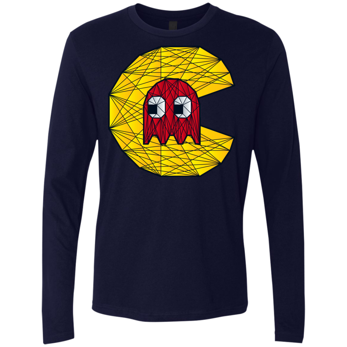 Poly Pac Man Men's Premium Long Sleeve