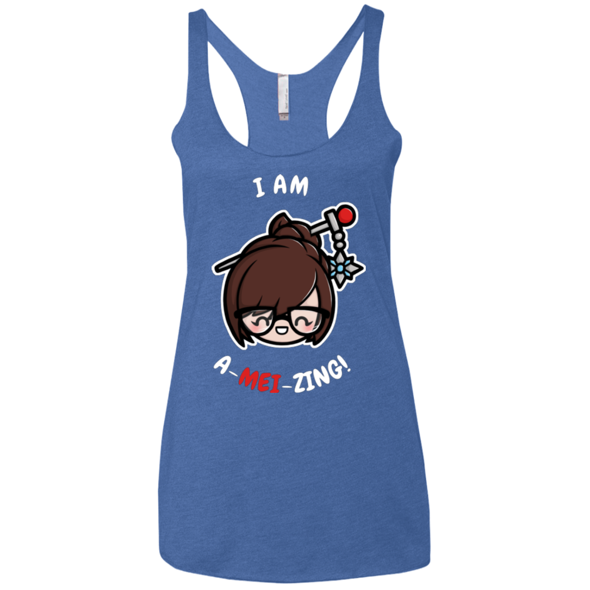 I Am A Mei Zing Women's Triblend Racerback Tank