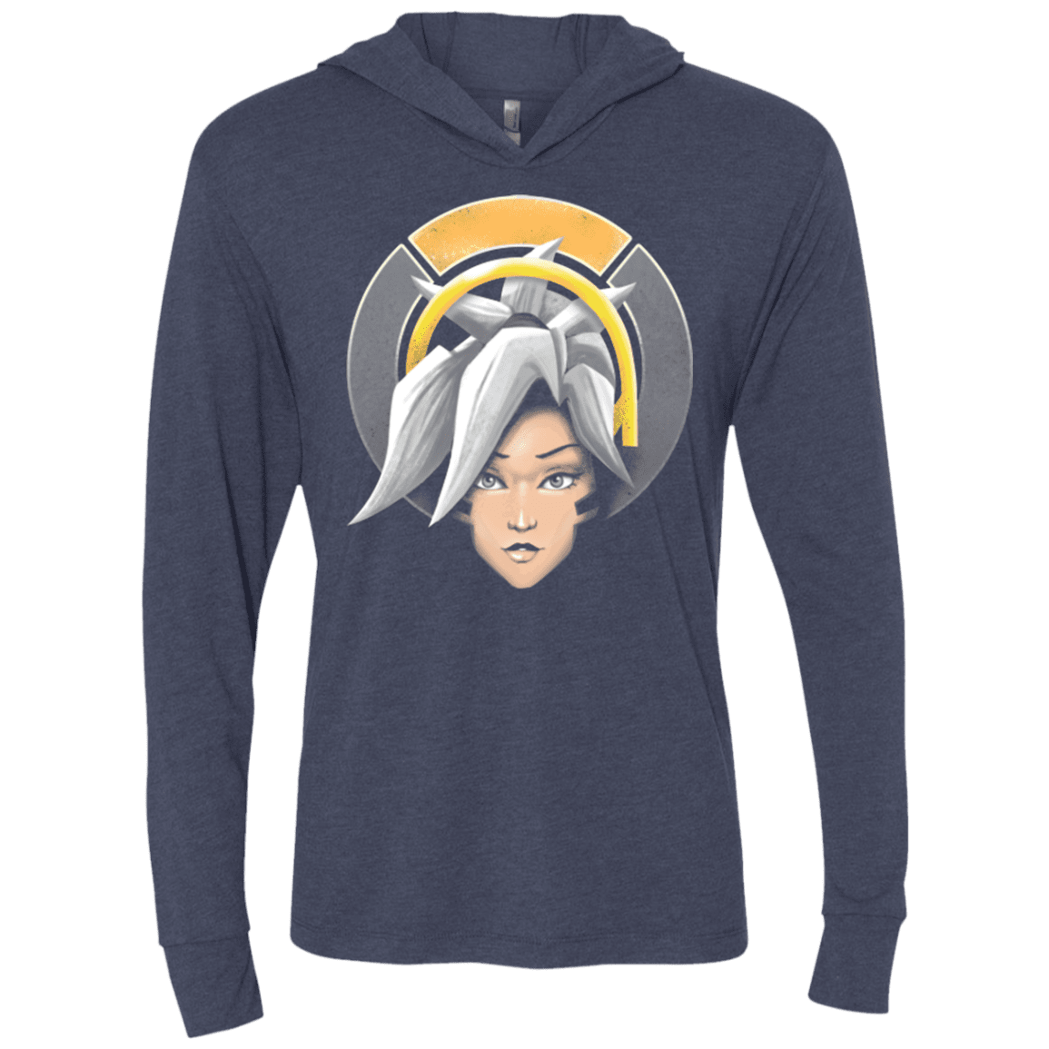 The Peerless Healer Triblend Long Sleeve Hoodie Tee