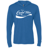 Crystal Blue Coke Triblend Long Sleeve Hoodie Tee