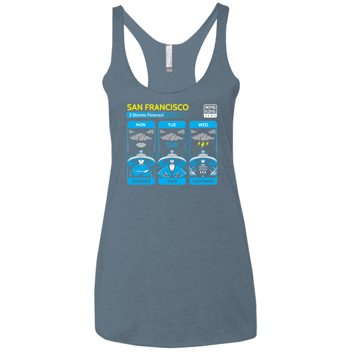 Three Storms Women's Triblend Racerback Tank